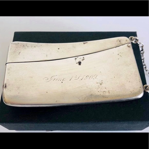 Antique Sterling Calling Card Case - Picture 3 of 6